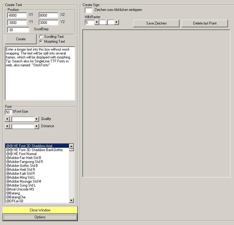 Fig.81 text options dialog